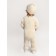 Knitted Knot Killed with Pure Love Tot hat, height 62 cm, milk color