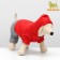 Zimovye jumpsuit for animals "duet", XS (DS 18-20, Osh 24, OG 27-30 cm), red-gray