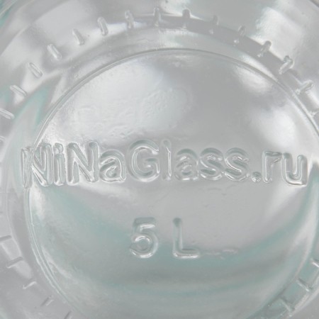 Glass bottle "Called", 5 l, with a lid-4