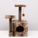 House for cats with a clawe, square, 3x-storey, 45 × 47 × 75 cm, leopard