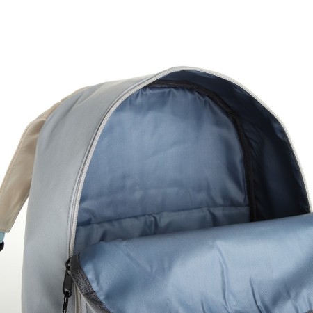 Young backpack from textiles on lightning, 5 pockets, blue color-5