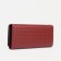 Women's wallet on the button, red color