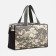 Cosmetic bag on a zipper, with a grid, khaki color/gray
