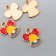 Decor for creativity Metal, enamel "Bell with bantik" 1.3x1.2 cm