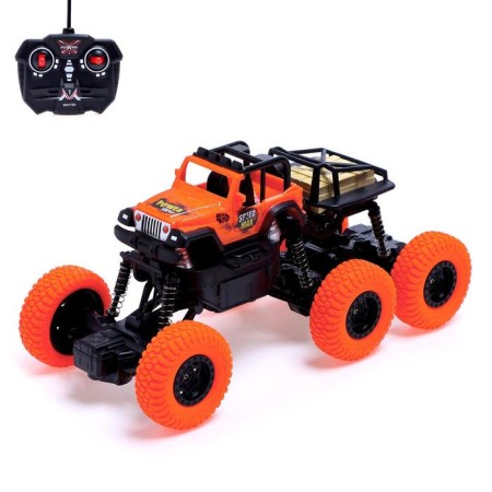 Radio -controlled jeep "Monster 6x6", works on the battery, mix