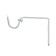 Crohstein for cornice D20 is a single -row 8 cm, color chrome