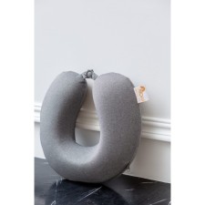 Pillow, size 33x31x10 cm, gray color