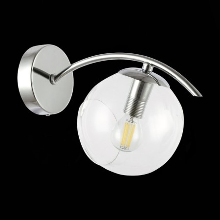 Wall lamp EVOLUCE. Sle102601-01. Ratella. 1x40 W, E14, 14x18 cm, color chromium-3
