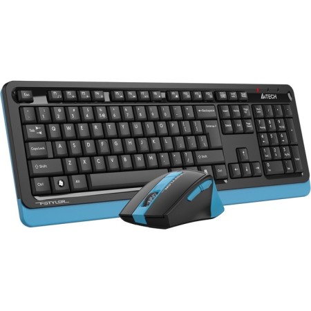 Keyboard + Mouse A4Tech FSTYLER FG1035 Claw: Black/Blue Mouse: Black/Blue USB Wireless 10046-1