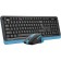 Keyboard + Mouse A4Tech FSTYLER FG1035 Claw: Black/Blue Mouse: Black/Blue USB Wireless 10046