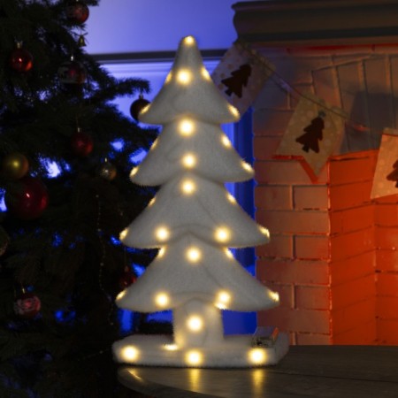 LED figure "Christmas tree" 27 × 52 × 11 cm, phlock, AAX2 batteries (not in the kit), glow warm white