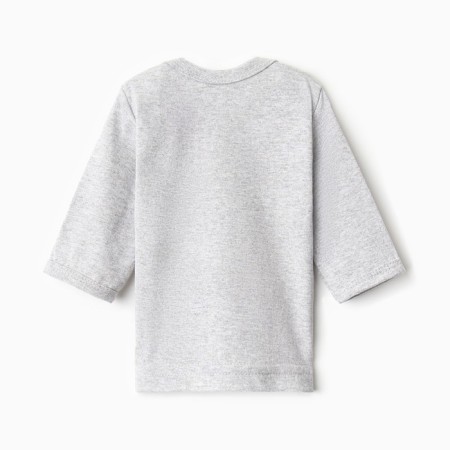 T -shirt with DL. Sleeve Bloom Baby, p. 86 cm, gray-3