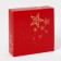 Box for 9 sweets "Golden garland", with a shell, with a window, 13.7 x 13.7 x 3.5 cm