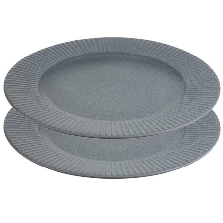 A set of dining plates Liberty Jones Soft RipPles, 27 cm, color gray color