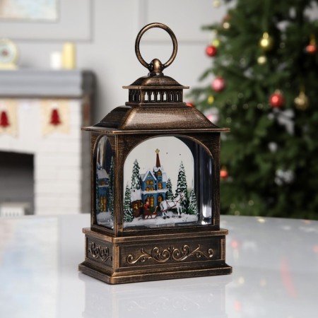 Figure LED "Fairytale House", 21x13.3x8.1 cm, music, aah3, USB, glow warm white-1