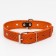 Collar leather embossed single-layer, dimensionless, 64 x 3.5 cm, Osh 31-60 cm, red