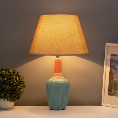 Hand lamp with lampshade Risalux "Azzuro", E27, 40 W, 30 × 30 × 45 cm-3