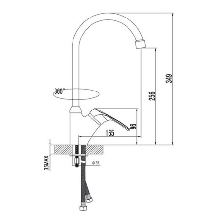 Lemark Omega LM3105C kitchen mixer-1