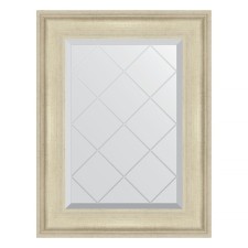 Mirror with engraving in the baguette frame, poisoned by silver 95 mm, 58x75 cm