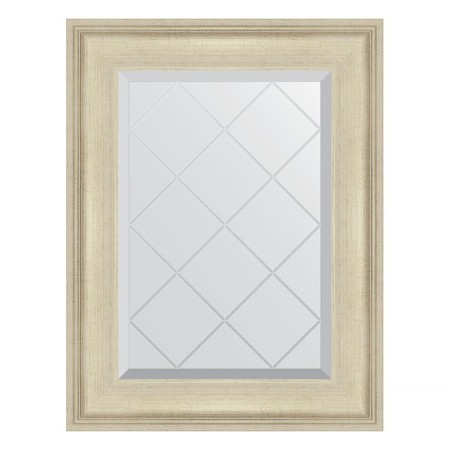 Mirror with engraving in the baguette frame, poisoned by silver 95 mm, 58x75 cm