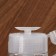 Board with pomp, 120 ml, white/transparent color