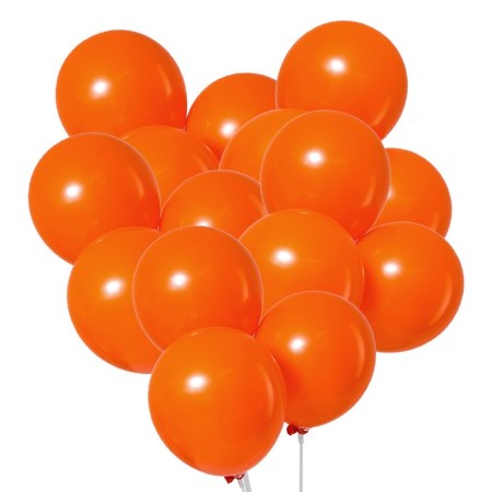 Latex ball 12 ", pastel, set 100 pcs., Orange color-1