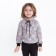 Suit for a girl (sweatshirt, trousers), gray/bunnies, height 86 cm