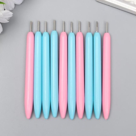 Quilling tool with a plastic handle cut 1 cm length 11 cm, mix