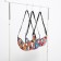 Youth bag with zipper, colorful/green color