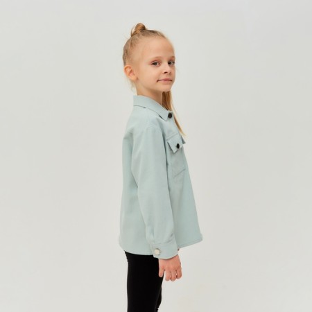 Minaku: Casual Collection Kids shirt, mint color, height 140-1