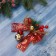 Christmas tree decoration "New Year's Style" Balt Brill, 13x13 cm, red