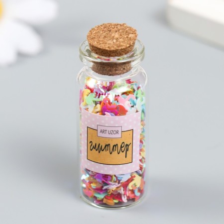 Glitter in the jar "Rainbow umbrellas" set of 6 g 5x2x2 cm