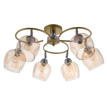 NOVA chandelier 6x60W E27 Shampan 68x68x26 cm Bayerlux