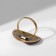 Ring of the "ethnic" patterned triangle, red color in black gold, dimensionless