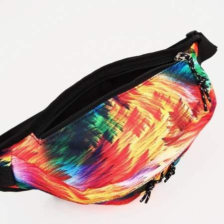 Zipper waist bag, outer pocket, colorful color-4