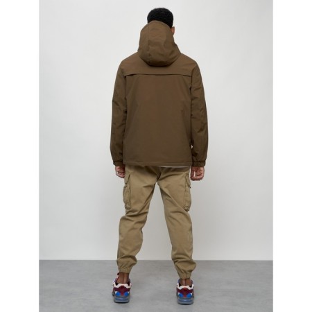 Male spring jacket, size 48, brown color-3