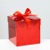 Box of self -assembly red 10x10x10 cm