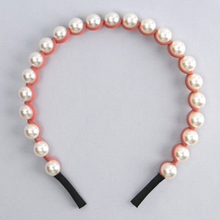 Hair rim with pearls "desires will come true"-3