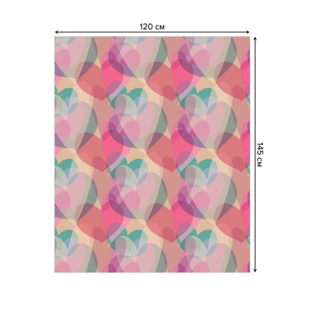 Tables on the table "Boke of hearts", rectangular, oxford, size 120x145 cm-1
