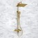 The shower system wasserkraft a199.260.201.bg Thermo, tropical shower, thermostat, gold
