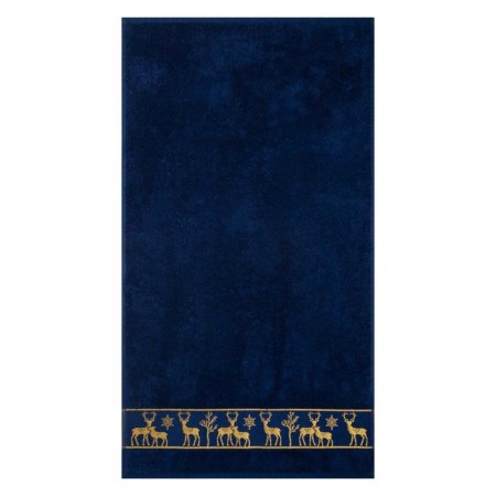 Terry towel "New Year: Deer" 50x90 cm, 100% cotton, 360g/m2-1