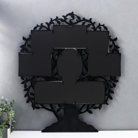 Photo frame in 8 photos 10x10, 10x15 cm "Family Tree" Black 60x50x2 cm-2