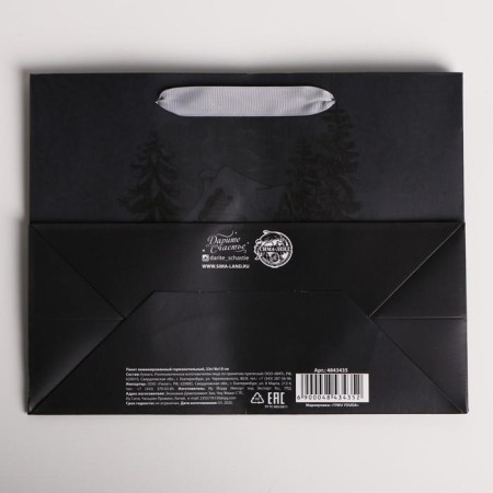 Laminated horizontal "Forest edge", MS 23 x 18 x 10 cm, New Year-3