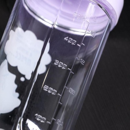 Sports shaker, with a bowl “I want to eat and press”, 600 ml-2