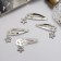 Invisibility for hair "Ophelia" (set 4 pcs) star, 4.5 cm, silver