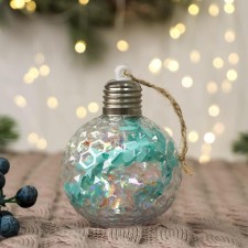 Ball plastic light D-8 cm 