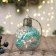 Ball plastic light D-8 cm "The time of miracles" the edge of the overflow, transparent