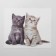 TAO41 kittens "Kittens", 15 × 18cm, beige color