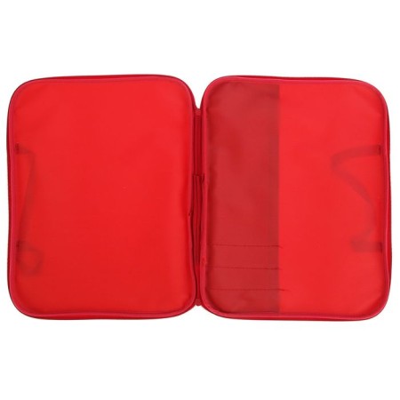 Folder with handles Textile A4, 350 x 275 x 20 mm, external pocket, office PDM-4, ​​red-1