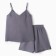 Female pajamas (T-shirt, shorts) KAFTAN BASIC Size 44-46, gray-blue